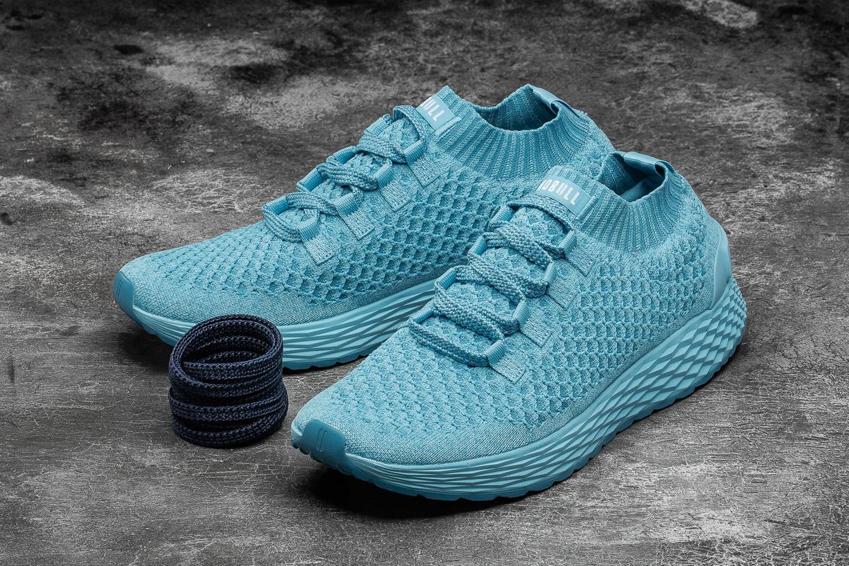 Nobull Knit Runner Men's Running Shoes Light Blue | Australia (PF1086)